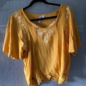 Yellow blouse/ nice shirt